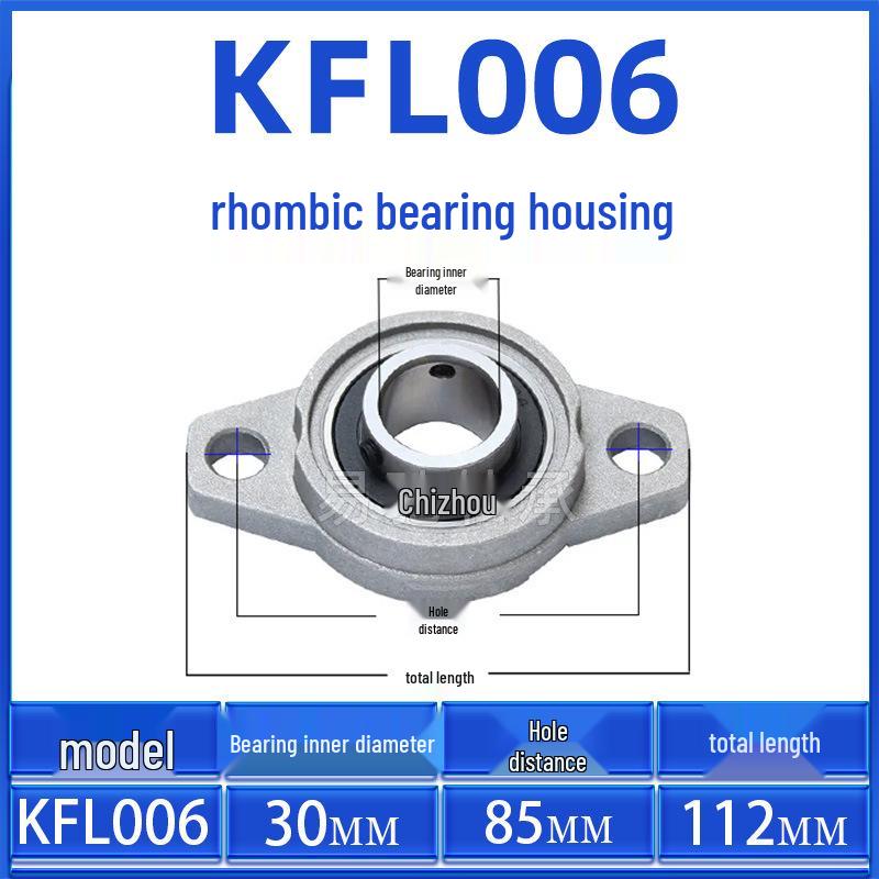 Zinc Alloy Diamond Flange Bearing KFL Series: KFL08, KFL000-KFL006