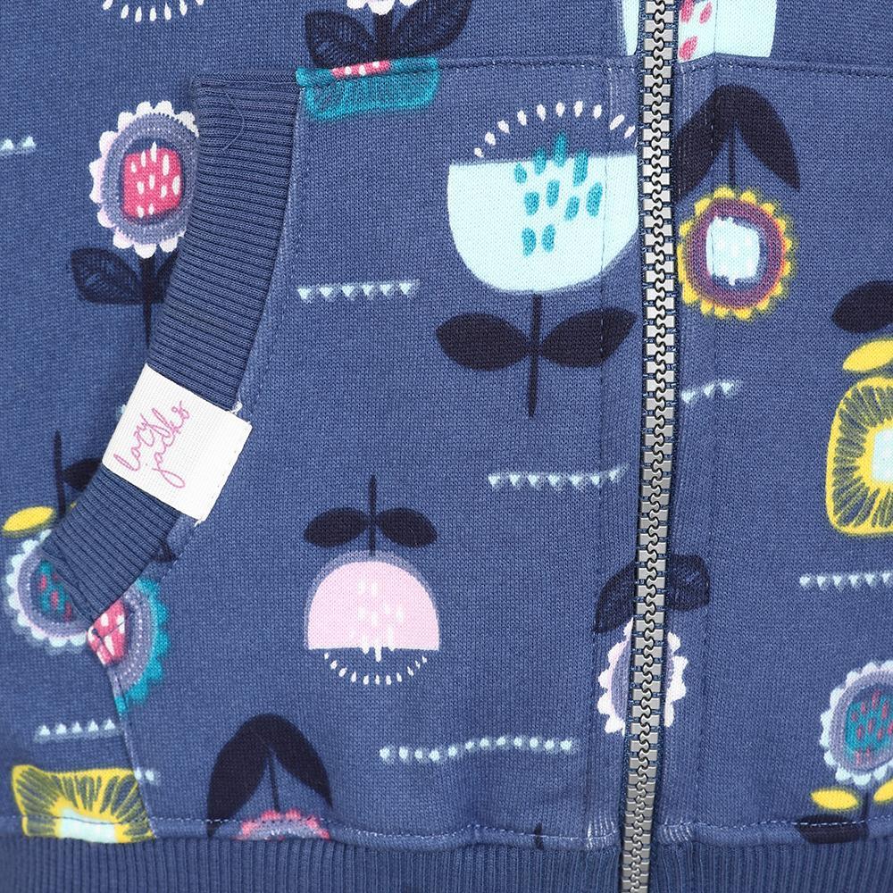 Lazy Jacks Childrens/Kids Flowers Full Zip Hoodie