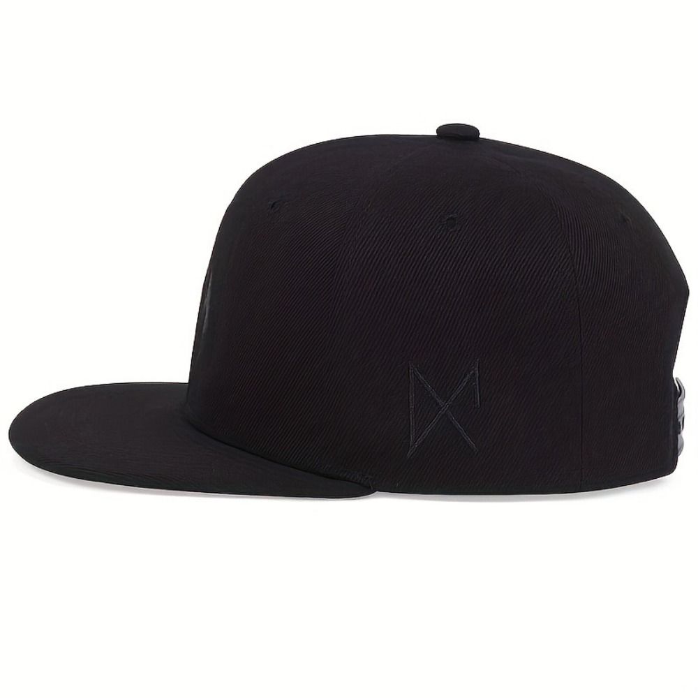 Flame Embroidery Baseball Caps Polyester Snapback Baseball Hat Unisex Punk Hat  Street Dance