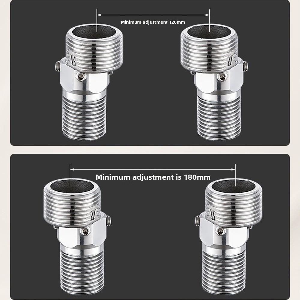 Angle Adjustment Eccentric Screw Corner Lengthened Shower Faucet Adapter  Bathroom Hardware