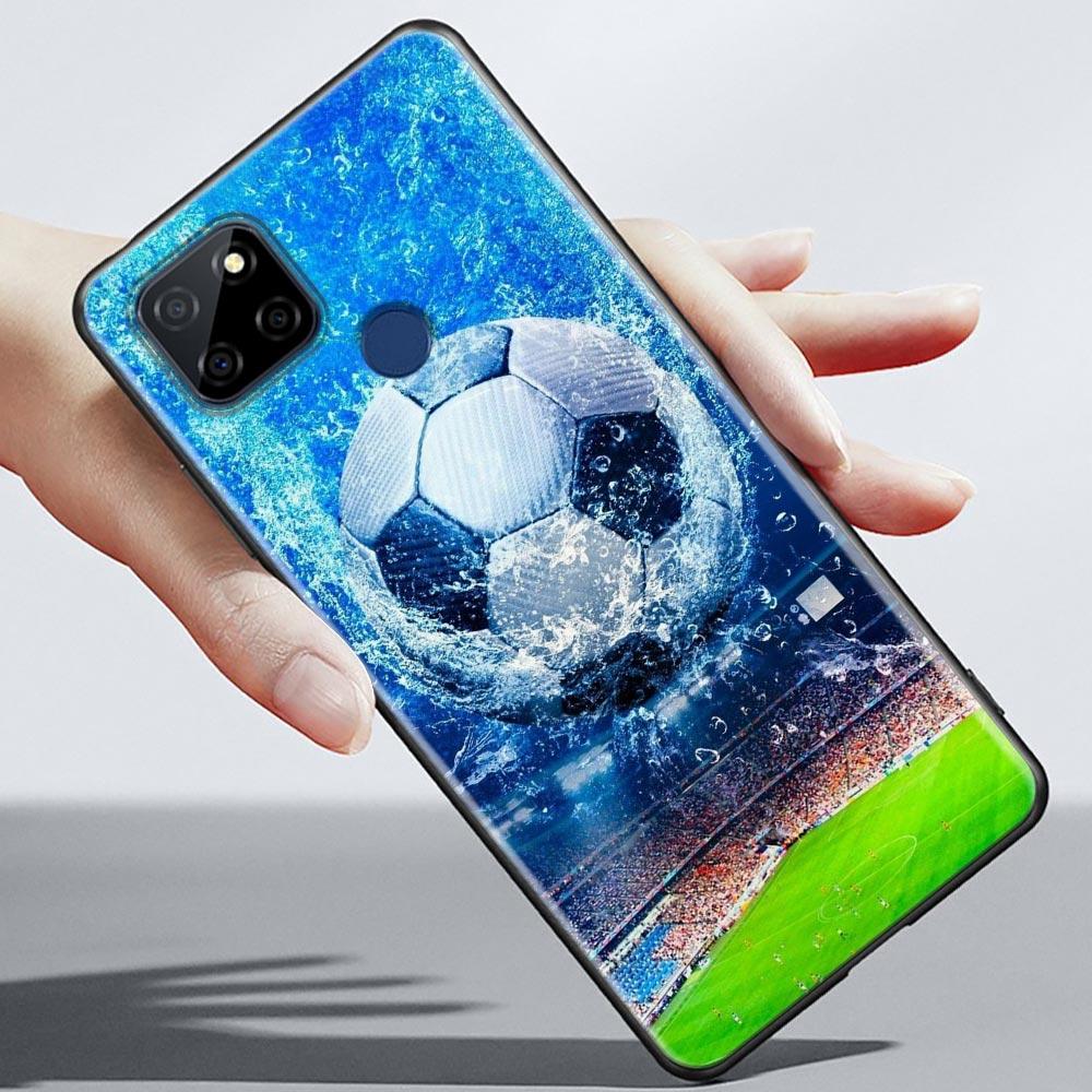 

Чехол с футбольным мячом Fire Un rayo Balls для Realme C21Y C21 C25 C20 C15 C12 C11 C1 GT Master Neo Neo2 Fundas, силиконовые футбольные чехлы Realme GT Neo3