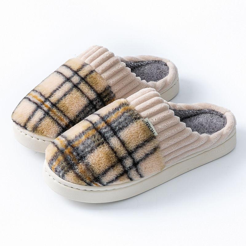 

Thickened cotton slippers season couple style home indoor dormitory non-slip, deodorant, warm, non-freezing feet wear-resistant 44-45 сірий колір