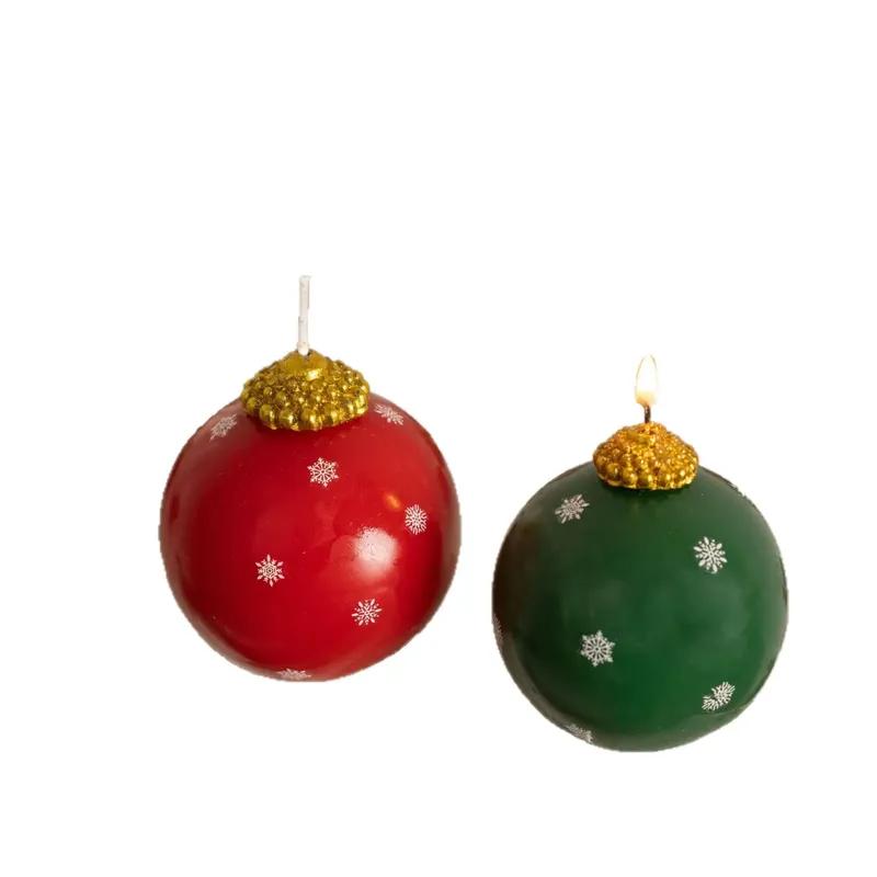 Snowflake Christmas ball decoration atmosphere modeling candle atmosphere home decoration holiday decoration ornament