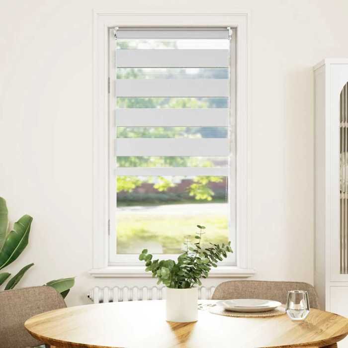VidaXL Roller Blind Light Filtering 80x150 Cm White Window Bedroom 240198