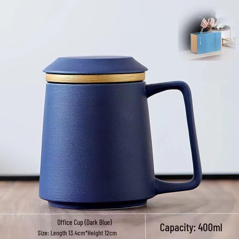 Nu Feng Gold-Painted Ceramic Mug