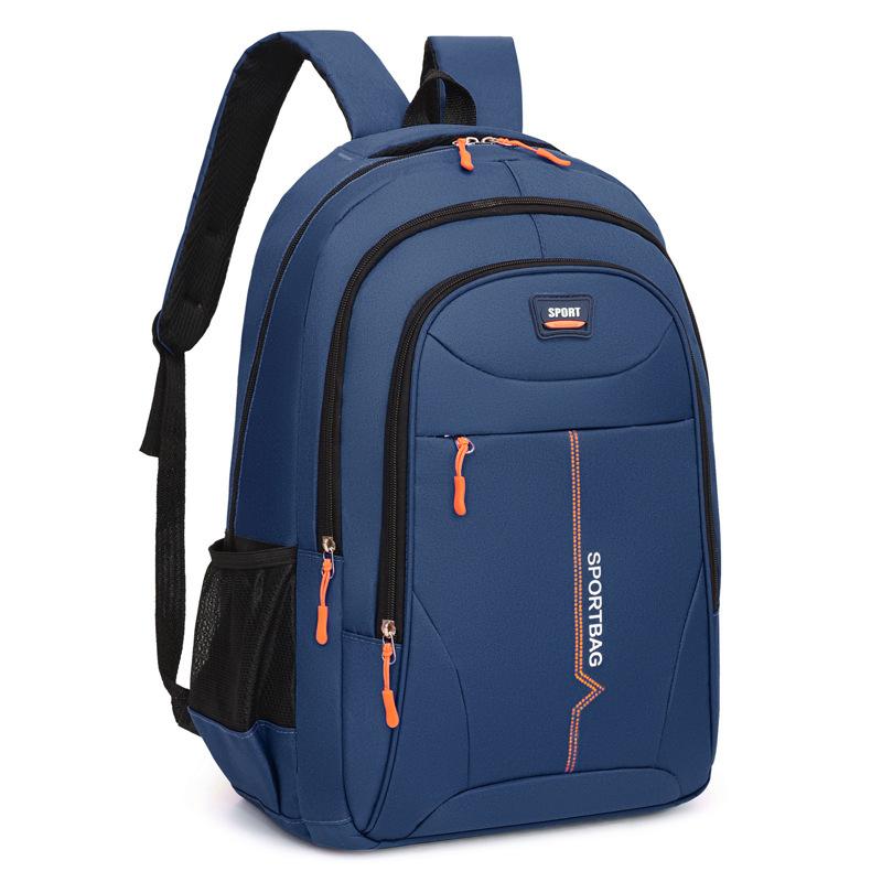 Unisex Casual Backpack - Durable Nylon Multi-Pocket Travel Bag , Ergonomic Shoulder Straps & Zipper Closure for Business Trips, Short-Distance Travel