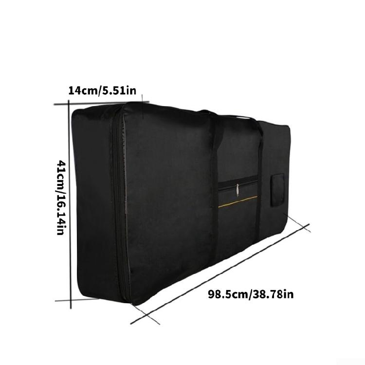 Copertura protettiva per tastiera elettronica, borsa impermeabile per tastiera elettronica a 61 tasti con tasche capienti per accessori