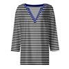 Women's T Shirt Tee Printed 3/4 Sleeve Daily Weekend Fashion Basic V Neck Regular Top