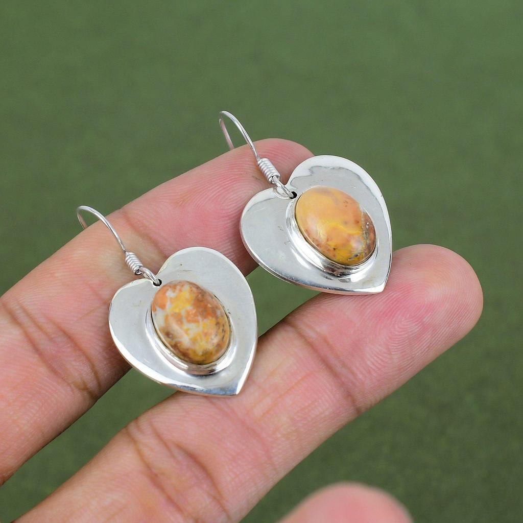 Maligano Jasper Earring 925 Sterling Silver Earring Elegant Jewelry Handmade Gemstone Earring Silver Jewelry Wedding Gifts Designer Earring