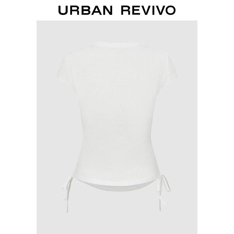 UR Women s Distressed Print Slim Fit Short T-shirt S