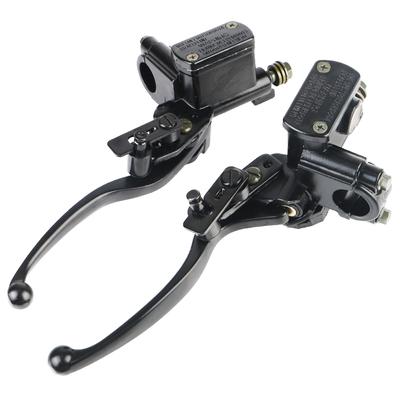 Vänster Höger Motorcykel Cylinder Hydraulisk Bromsspak Kopplingsspak Pump För Universell 50cc-250cc Crossmoppe ATV Fyrhjuling