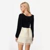 Spring Solid Color Patchwork Long Sleeve Mesh Bow Embellished Dress