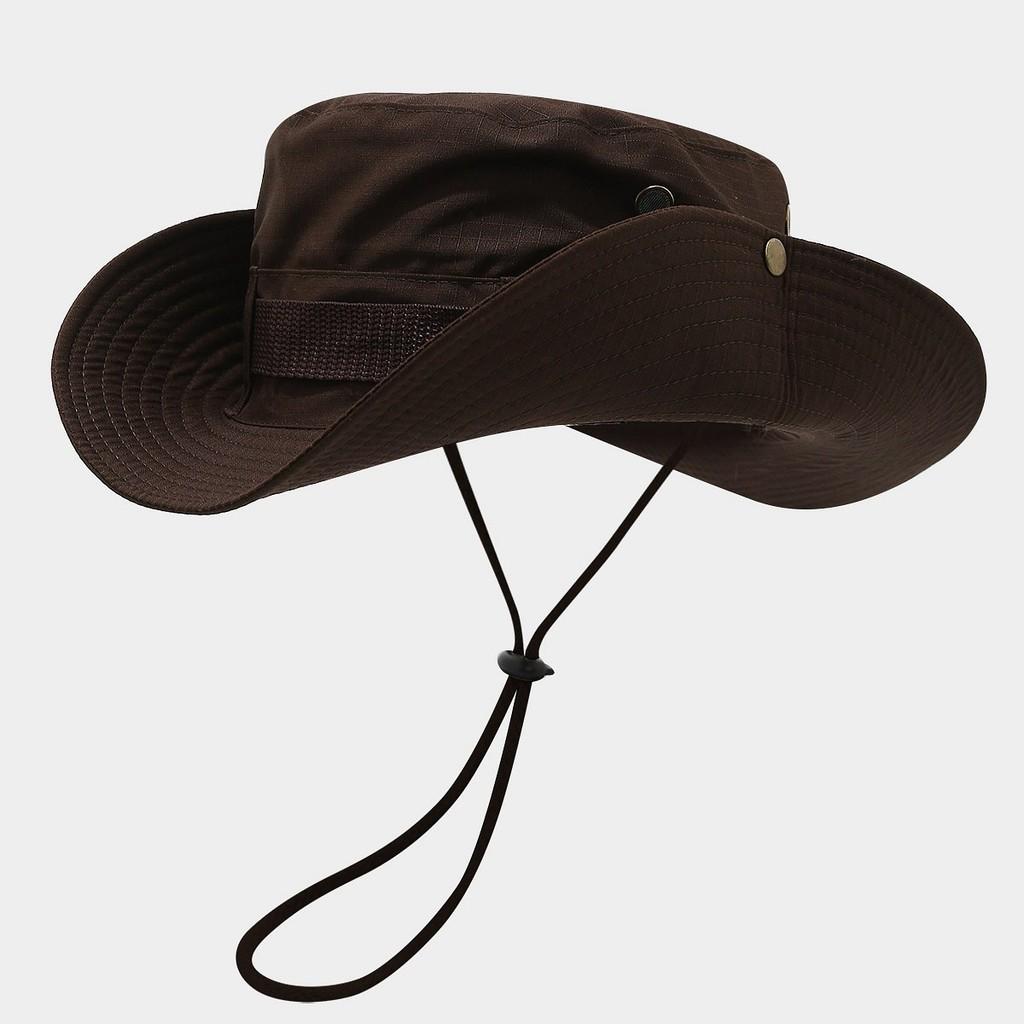 Wide Brim Fisherman Hat For Men Women Sun Protection Breathable Outdoor Summer Accessory