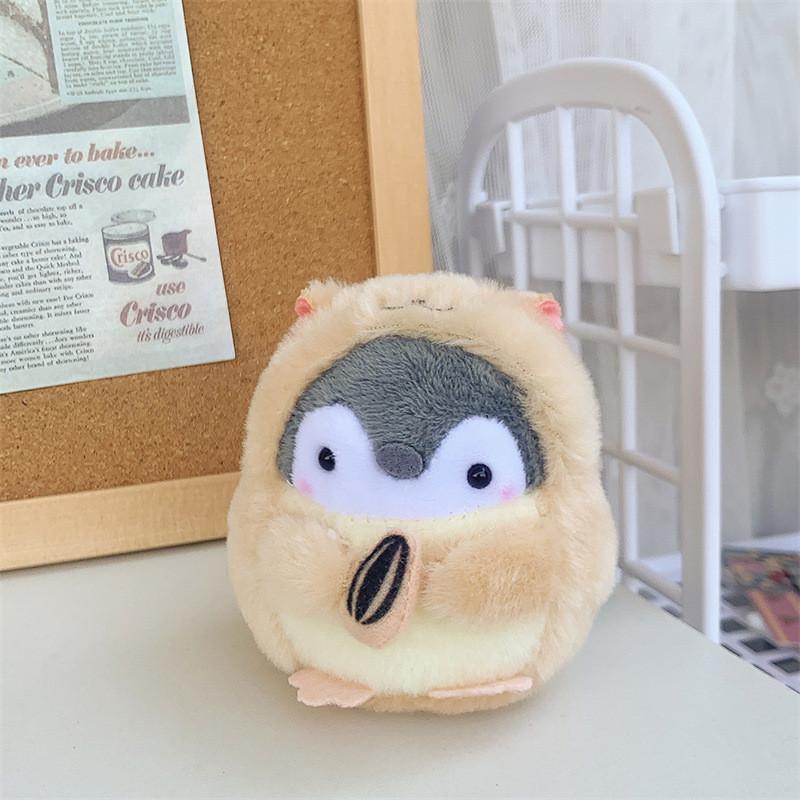 Adorable Cartoon Japanese Chubby Penguin Plush Toy Bag Charm Keychain For Kids