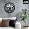 Texas Star 8x8 Inch Metal Wall Sign Rustic Farmhouse Art for Home Bar Kitchen Office