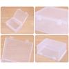 Jewelry Storage Box Practical Clear Storage Box with Lid Small Storage-Bins Transparent Storage Container for Organizing