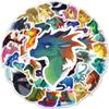 60Pc Fire Wing Dragon Cartoon Stickers Same Cute Stickers Vtuber Luggage Stickers Mug Stickers Notebook Decoration Stickers