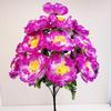Artificial Flower 18 Heads Flash Peony Put Flower Living Room Decoration Silk Flower Indoor Flower Fake Flower