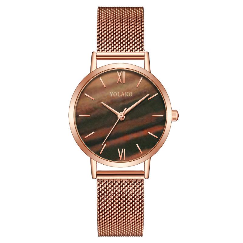 

Xiaohongshu популярний маленький зелений годинник жіночий годинник Міланський жіночий кварцовий годинник з сітчастим ремінцем