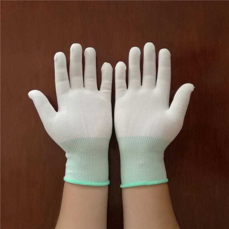 PU Coated Anti-Static Palm Gloves, Wear-Resistant 13-Gauge Nylon, Anti-Slip, Protective Work Gloves