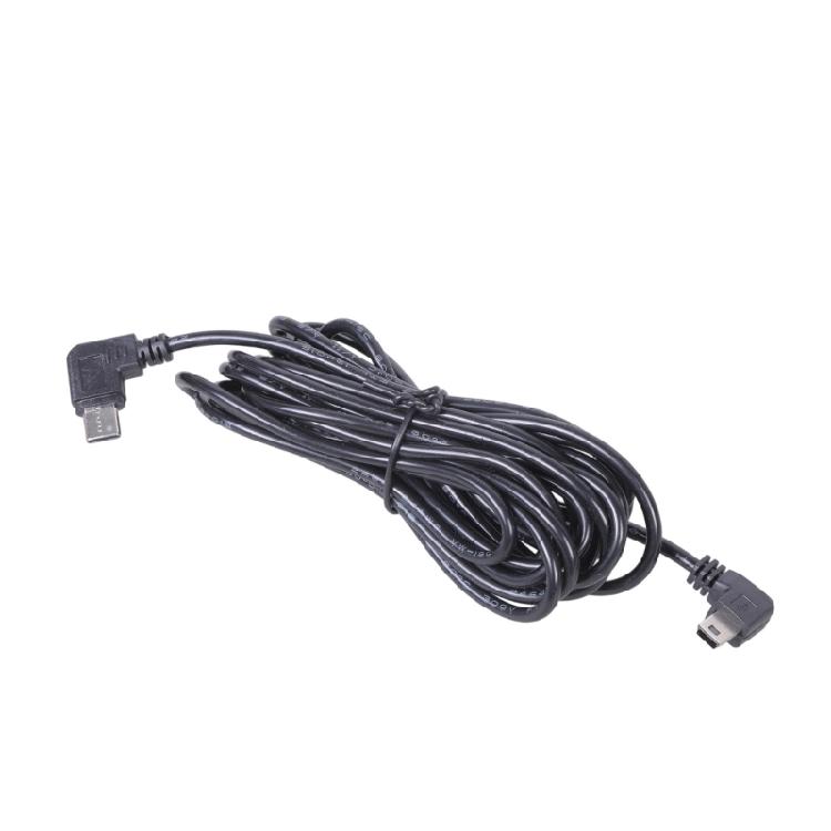 Extended Length Right Angle Charging Cable Type C To Mini USB Cord 340cm Long For Recorders Navigation Gear