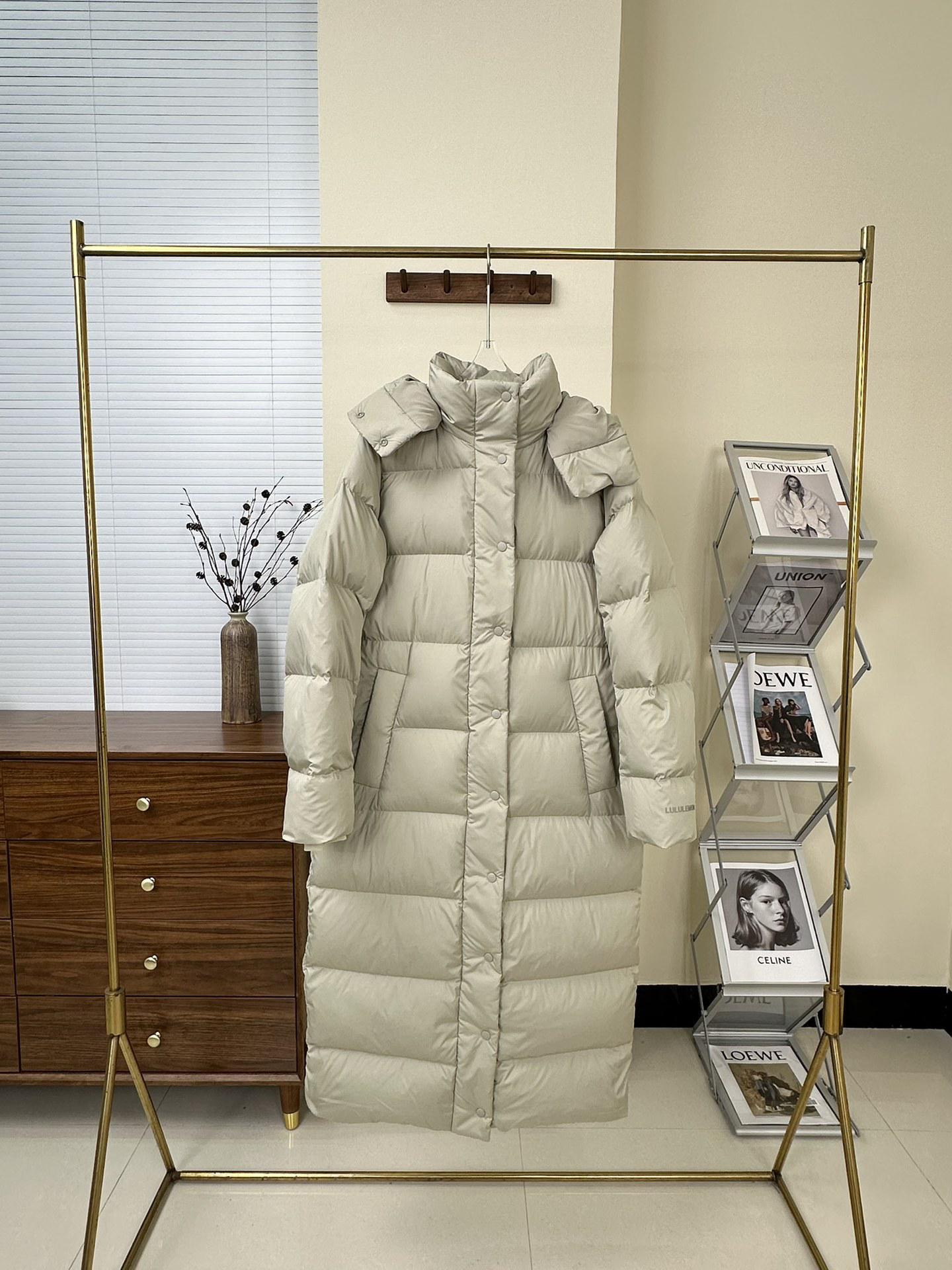 

Жіноча довга пухова куртка Lulu Style Wunder Puff з капюшоном, дев ятьма секціями XS-2