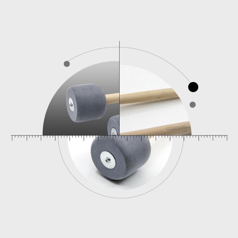 2 Pair Drumstick Foam for Head Mallets Percussion Bubble Drum Stick with Wood Ha