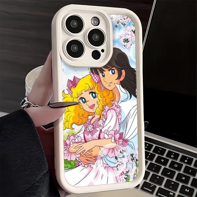 

Phone Case for iPhone 17 Air 16E 15 16 Pro Max Candy 90s Cartoon Cover 14 Plus 13 12 Mini Soft Shell Silicone Fundas iPhone 14 Pro Max