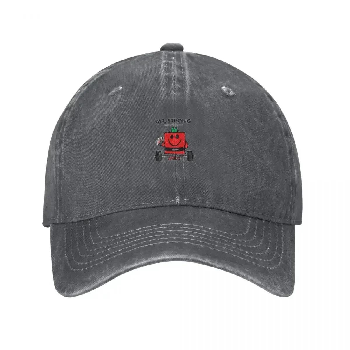 Mr Strong Barbell Weightliftin Baseball Cap Sports Cap Hip Hop Uv Protection Solar Hat Party Hat WoUnisexs Hats For The Sun Unisexs