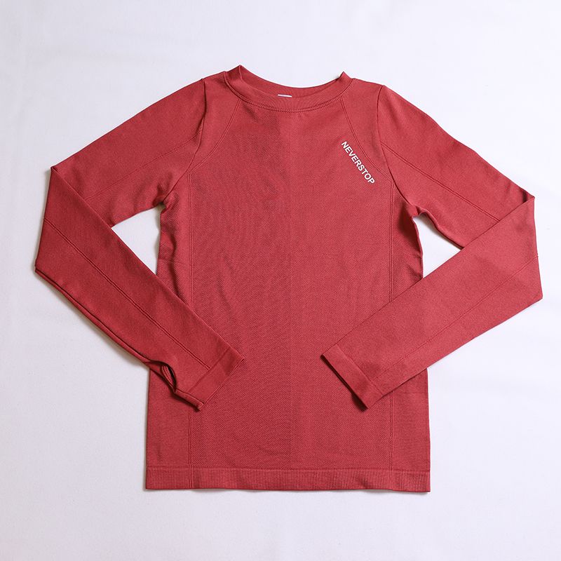 

Круглый вырез Буквы Влагоотводящий Дышащий Облегающий и Быстросохнущий Йога Caramel color M