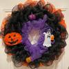 Halloween Mesh Ribbon DIY Wreath Bow Ribbon Gauze Halloween Party Decorations for Home Front Door Wreaths Decorations Supplies
