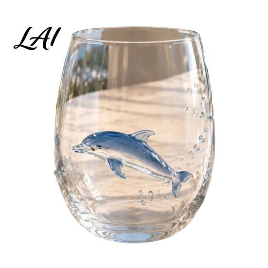 Spezialglasware für Partys Oktopus Glasbecher Ozean Wale Seepferdchen Krabben Quallen Cocktailglas Zuhause Küstenverzierung Bar Handgefertigt