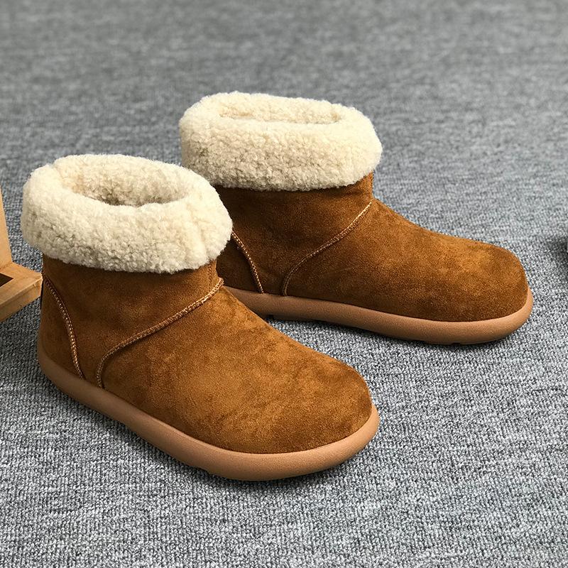 Popular Velvet and Velvet Snow Boots for Men and Women 2025 Autumn and Winter New Cotton Shoes Warm and Versatile Trendy Shoes 22715-V