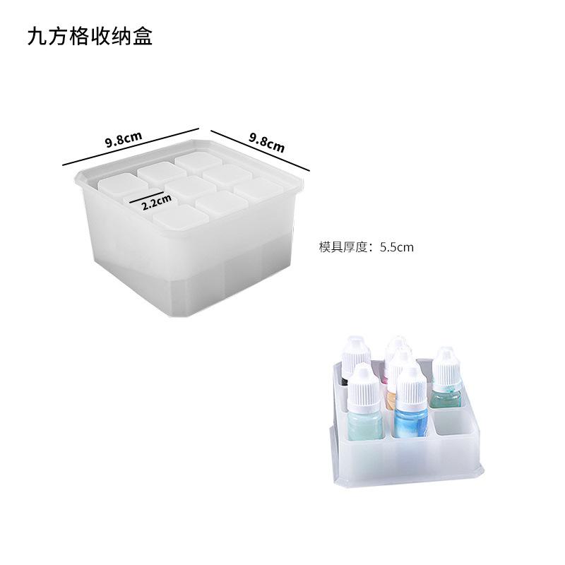 WTEMPO Spring Summer Ice Cube Making Mols DIY Silicone Epoxy Resin Mold Multi-Slot Organizers Casting Molds