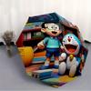 Doraemon Nobita Automatic Open/close Umbrella, Heavy-Duty Iron Frame, Folding Portable Design, Travel, Everyday Use 211