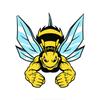 Car stickers Funny Self-adhesive Decal Angry Wasp Hornet Car Sticker Waterproof Auto Decors on Bumper Rear Window stickers