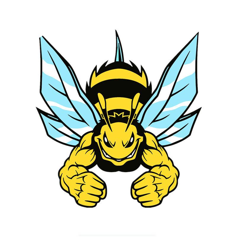 Car stickers Funny Self-adhesive Decal Angry Wasp Hornet Car Sticker Waterproof Auto Decors on Bumper Rear Window stickers