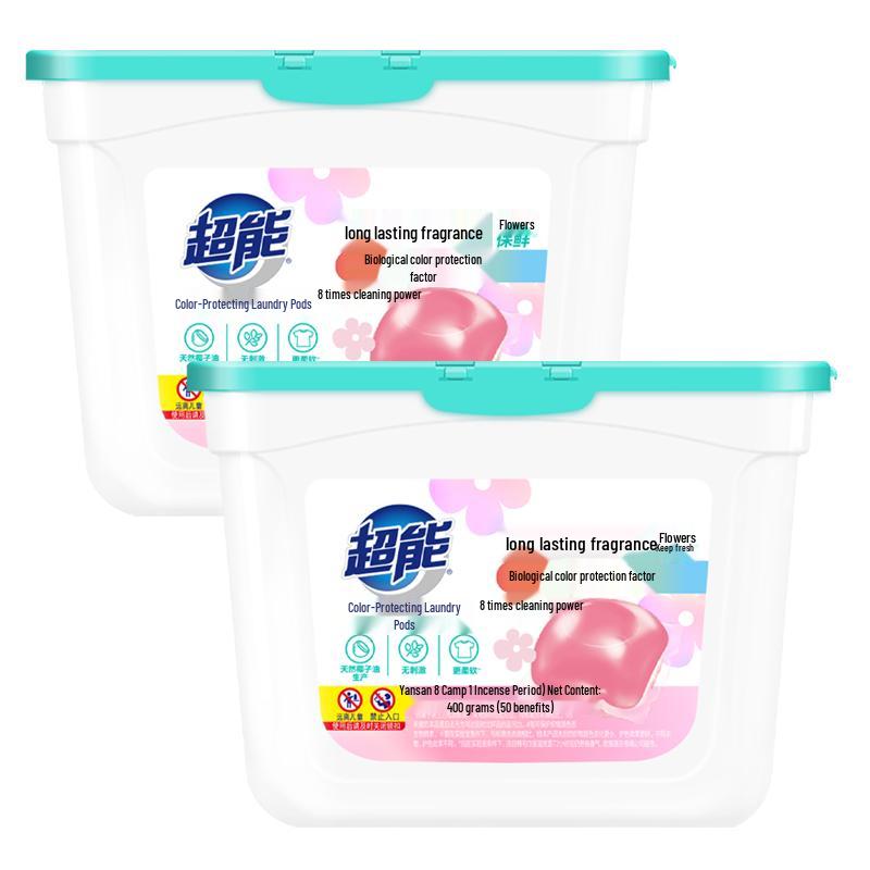 

Капсулы для стирки Supower для защиты цвета с ароматом лилии и ириса 100 Count