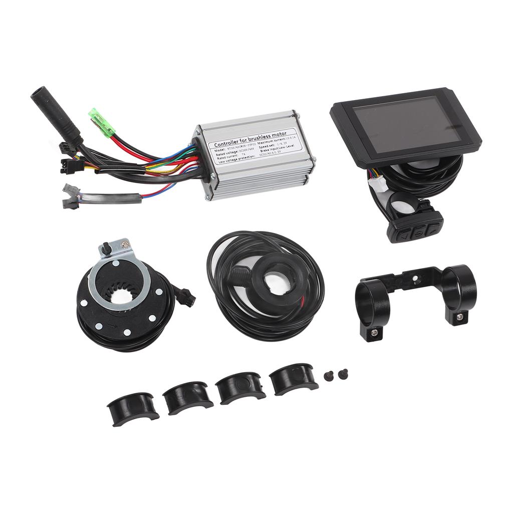 15A 36V 48V 250W Brushless Motor Controller LCD8H Display Kit Lithium Battery Modification Controller Kit for Electric