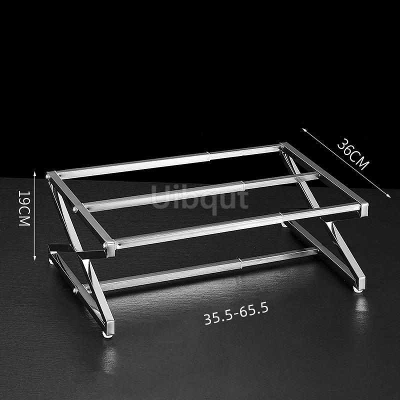 GN pan rack Retractable Seasoning Holder Bracket Stainless Steel Spice Rack Kitchen Seasoning Container Box Holder tray basin