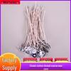 HTP Cotton Candle Wicks, Smokeless & Long-Burning, Pre-Waxed with Metal Holder