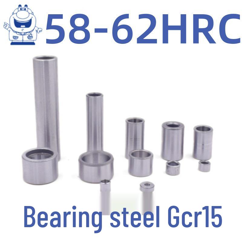 Gcr15 Bearing Steel Sleeve Bushing, Wear-Resistant Shaft Sleeve, Hollow Cylinder, Inner Diameter: 4-12mm