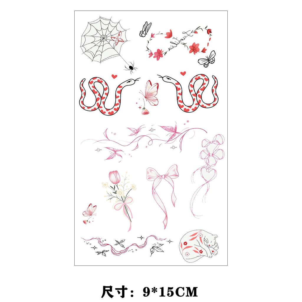 Dopamine Color Butterfly Animal Love Star Fireworks Small Picture Finger Tattoo Sticker