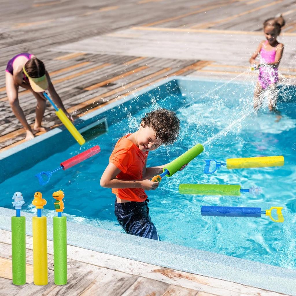 Summer Outdoor Water Guns For Kids - Super Soaker Blaster With 40 Ft Range, Water Toys For Pool Beach - Squirt Gun Fight Set