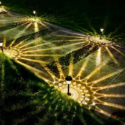 Super Bright Solar Light Solar Powered Garden Pathway Lights with Automatic On/off Feature for Outdoor Landscape
