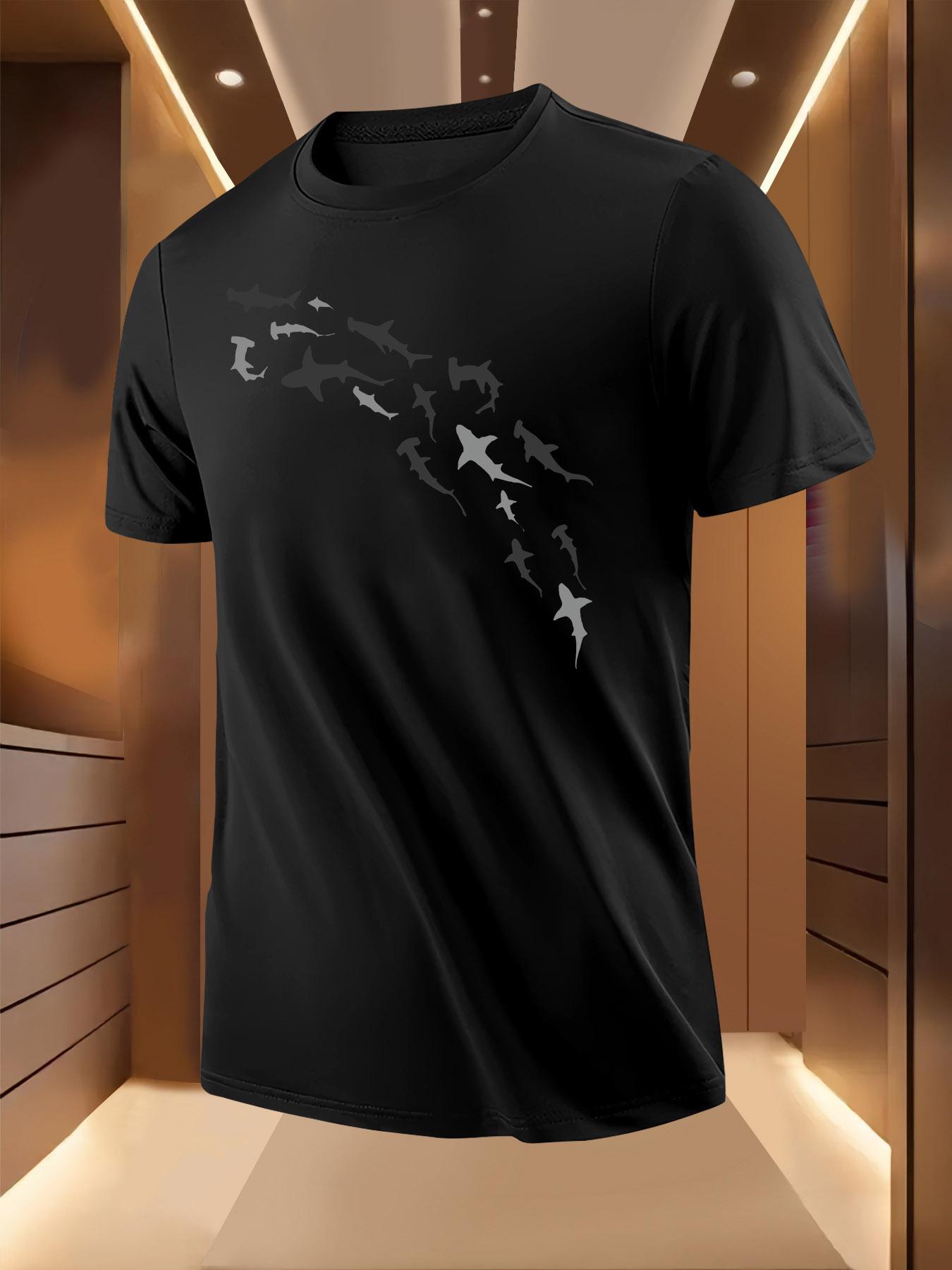 Shark Attack Graphic Tshirt - Lightweight Breathable Poly... S