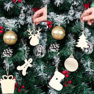 Christmas DIY Wooden Pendant Merry Cristmas Decoration for Home 2024 Xmas Party Decor Ornament Navidad Natal New Year Gifts 2025