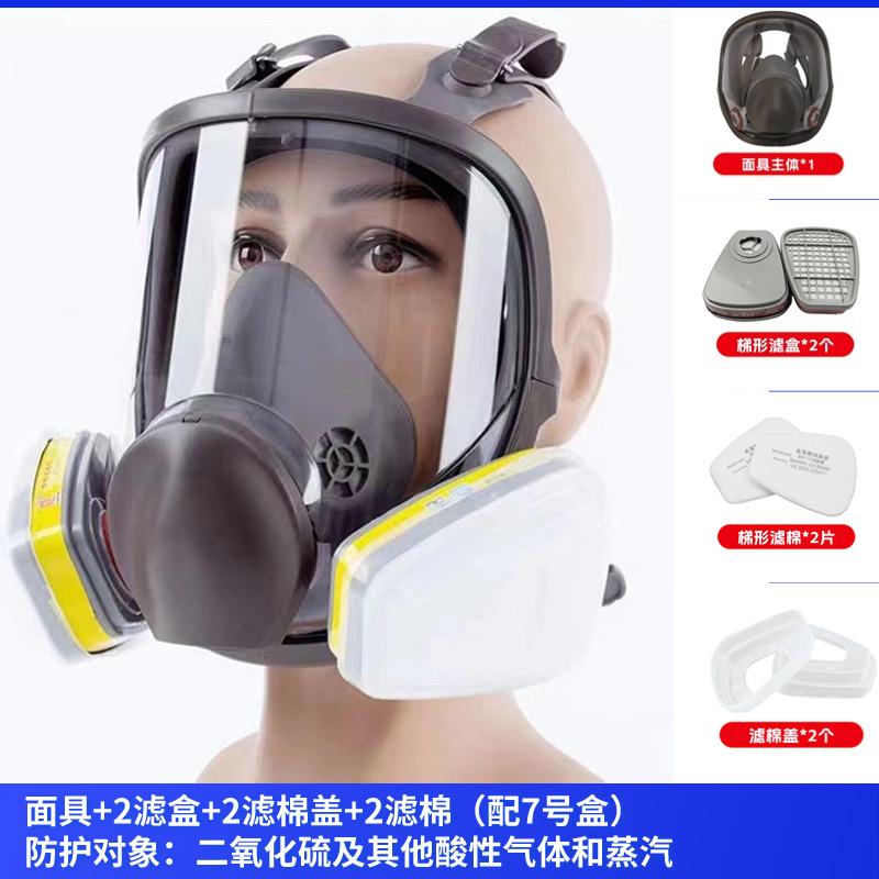 Anti-Fog 6800 Gasmaske Industrielackier-Atemschutzmaske Sicherheitsarbeitsfilter Staubdicht Vollgesichts-Formaldehydschutz