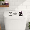 Self-adhesive Toilet Decal Sticker, Self-Adhesive Waterproof PVC Halloween Decal, Owls No Glue Sticker Ghosts Black Cats Skeletons Flushing