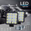 PAir 4.5Inch 16LED 80W 6500K Aluminum Square LED Work Light Fog Driving Lamp Offroad SUV Spotlight Bar Boat